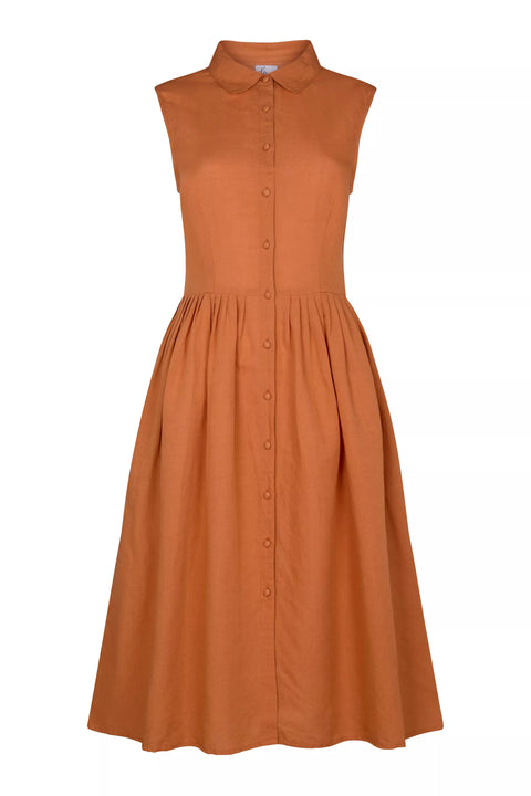 Kor Shirt Dress Terracotta