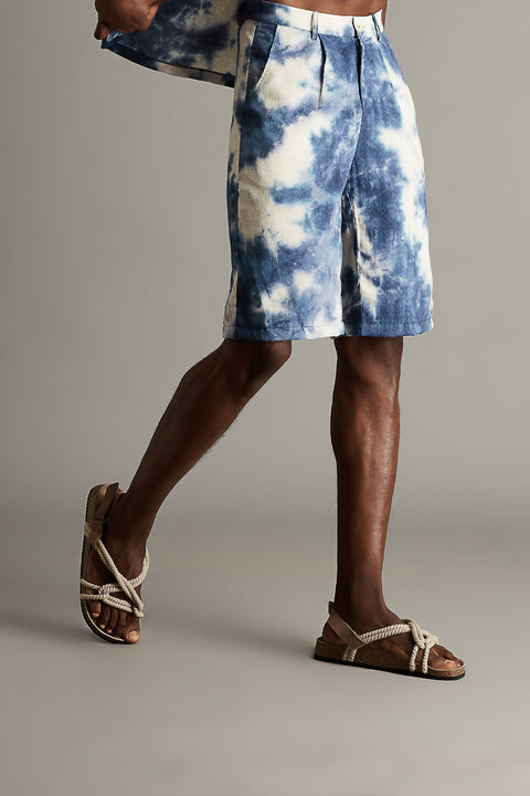 MARBLE EFFECT SHORT