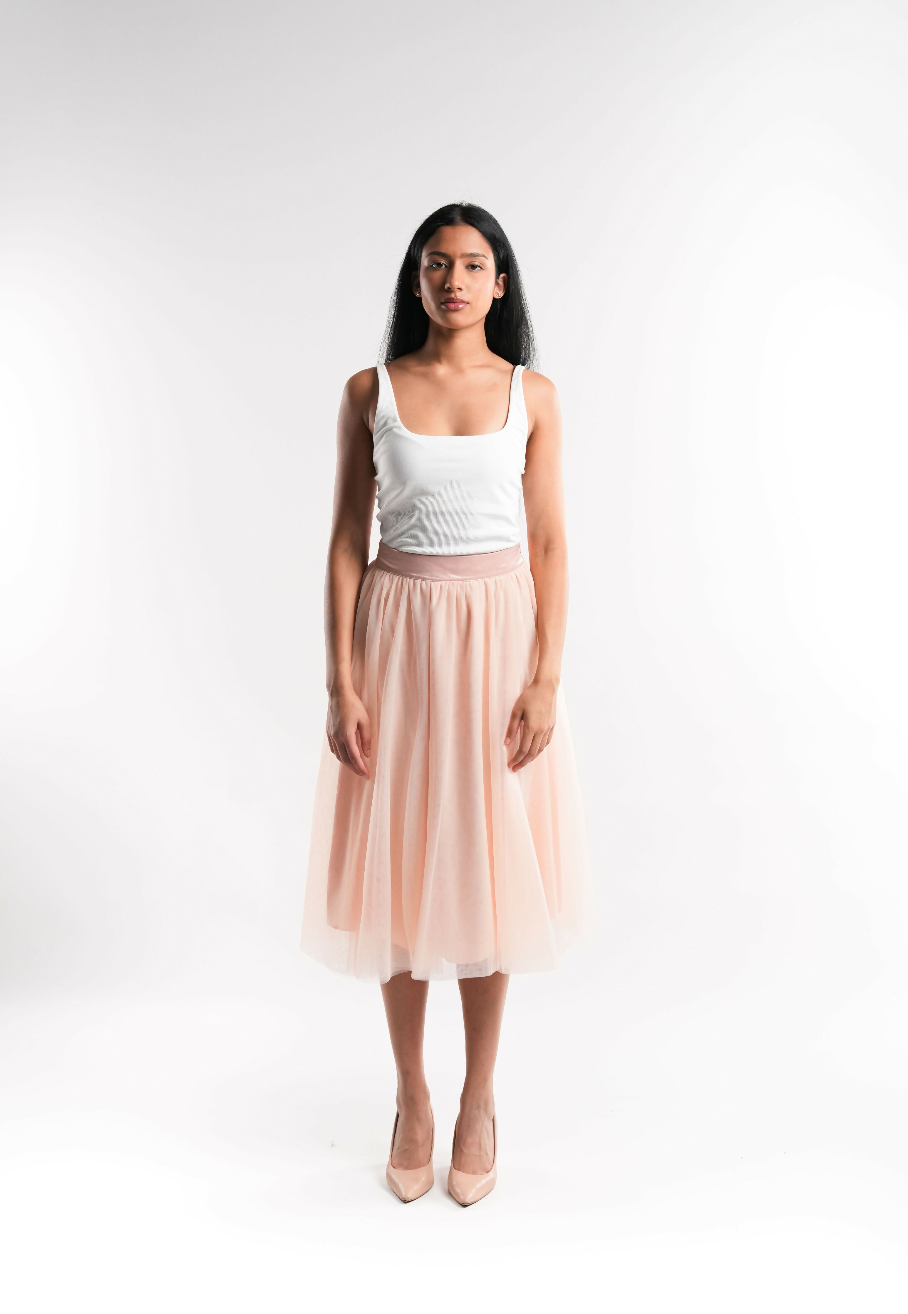 Peach Tulle Skirt