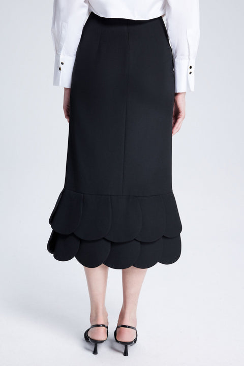 Chic Majesty Black Long Skirt