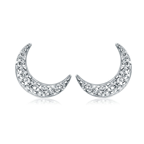 Stud earrings Crescent moon