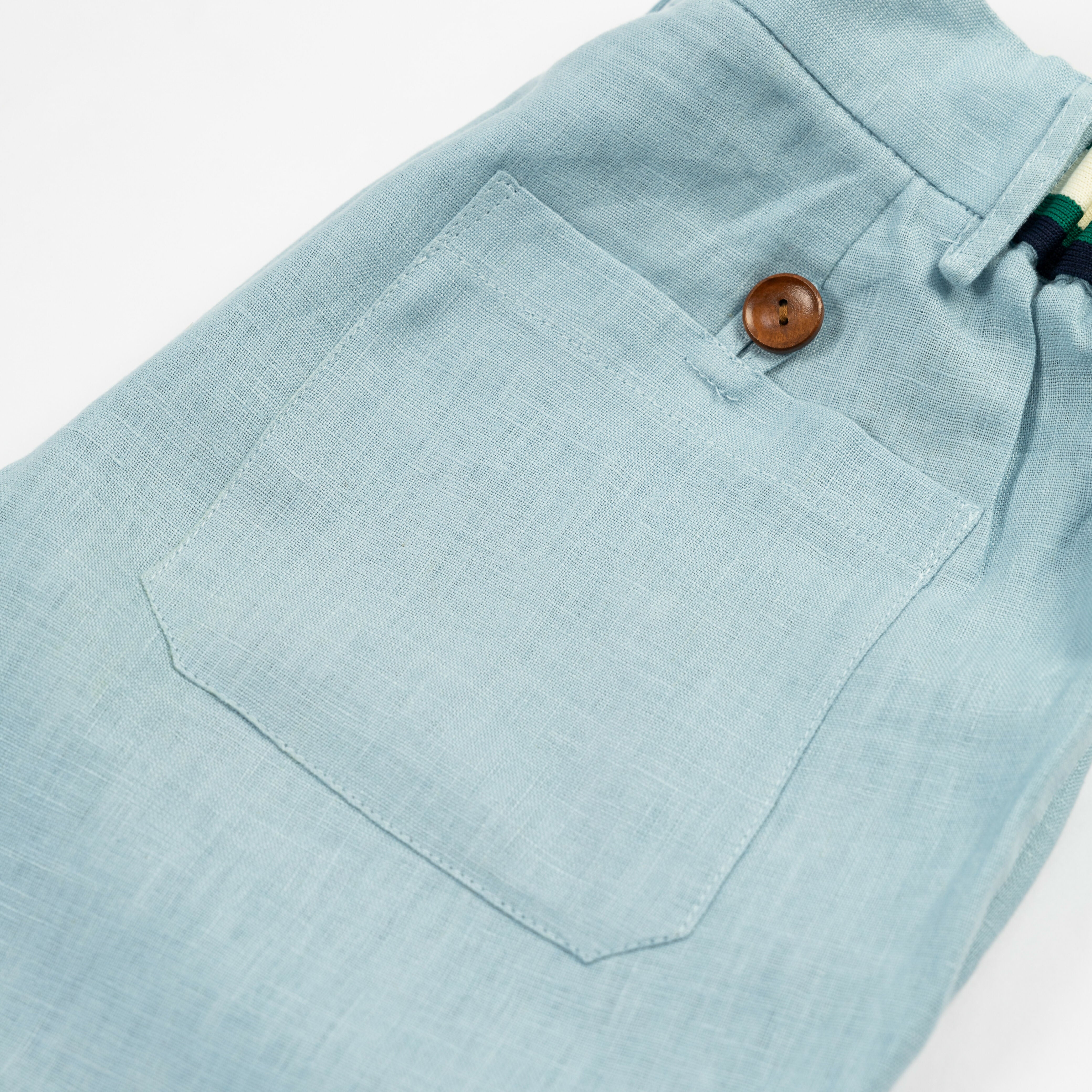 Sky BlueLinen Shorts