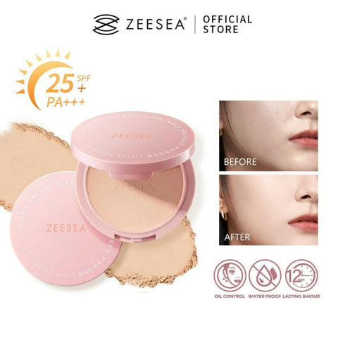 ZEESEA Silky Matte Suncreen Powder - 02 Light Beige
