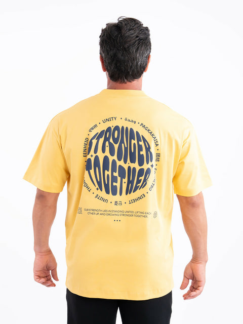 GLOBAL UNITY GRAPHIC TEE YELLOW