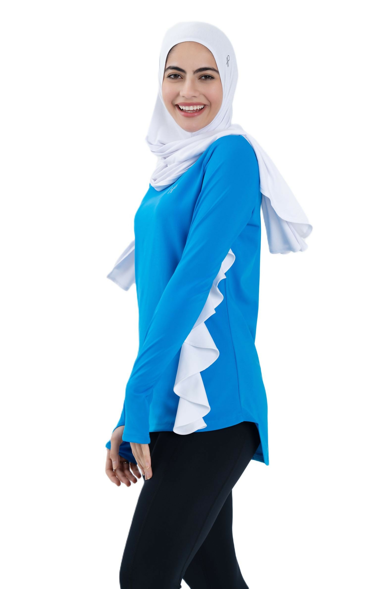 Wave Long Top Design - Syah in Blue