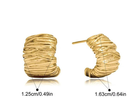 Nova Irregular Hoops Earrings