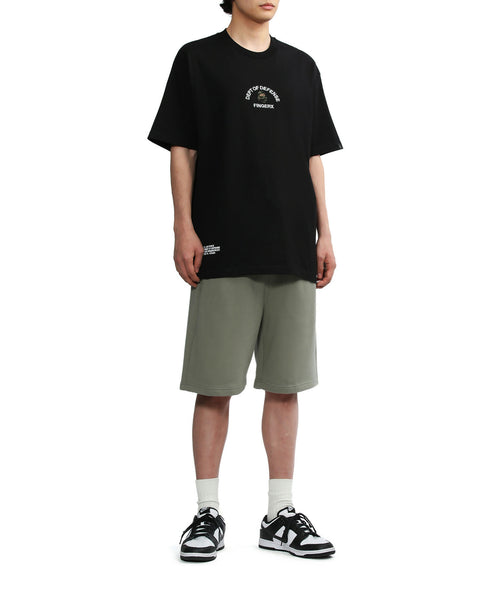 Dept Of Defense Black T-shirt in Cotton Jersey