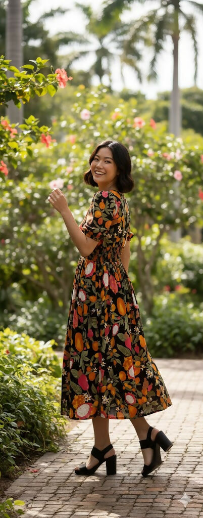 MY PEANUT Florance Black Dress