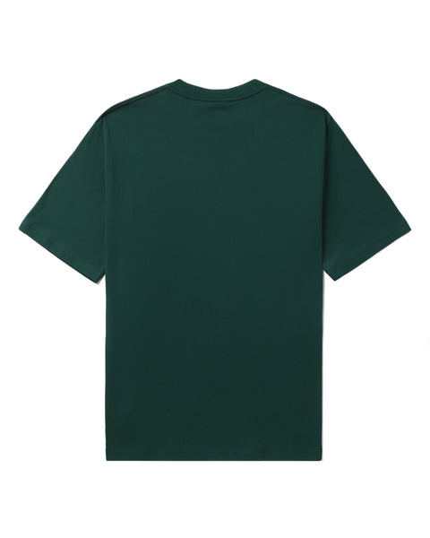 Patched Dark Green T-shirt in Cotton Jersey