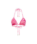 Halter neck tie back ruched top front PSW