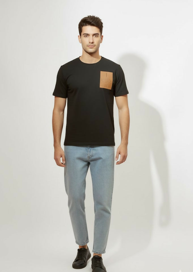 ELVEN ELEVEN LEATHER PATCH T-SHIRT Eleven