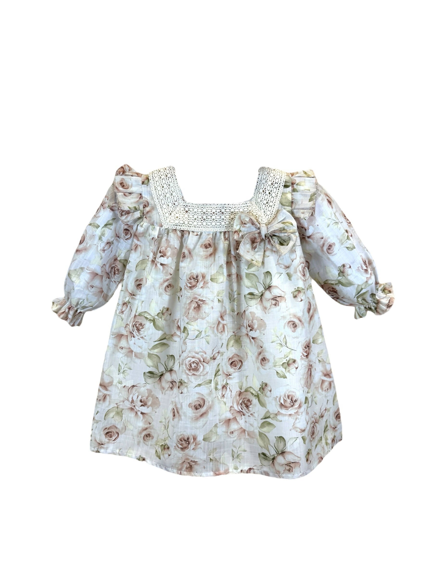 Mia Dress in Boho Roses