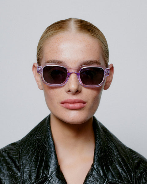Halo Lavender Transparent Sunglasses