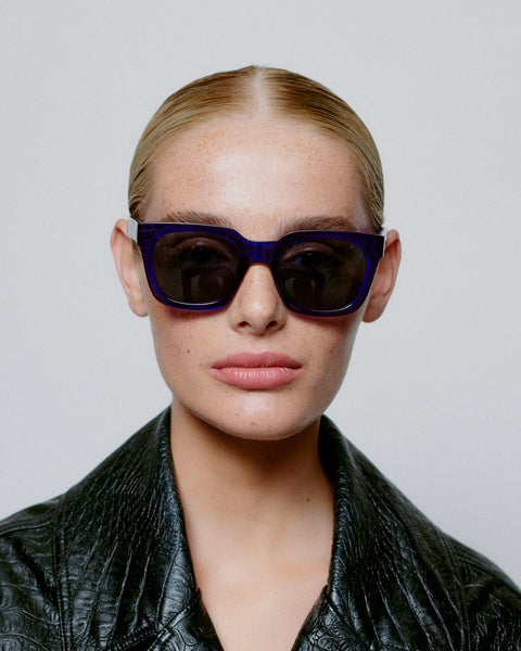 Nancy Purple Transparent Sunglasses