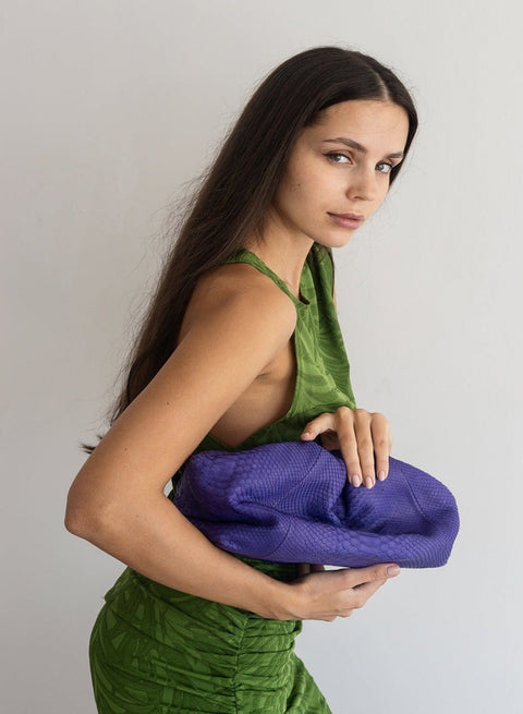 CECILEHOB Pouch Python Purple