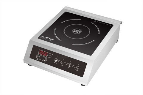 Commercial Countertop Induction Cooker, High Power Stainless Steel Electric Cooktop, 3500W