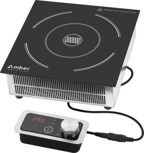 Commercial Drop-in Induction Cooker, 10 Power level and Temperature Control, Stainless Steel Electric, 3500W
