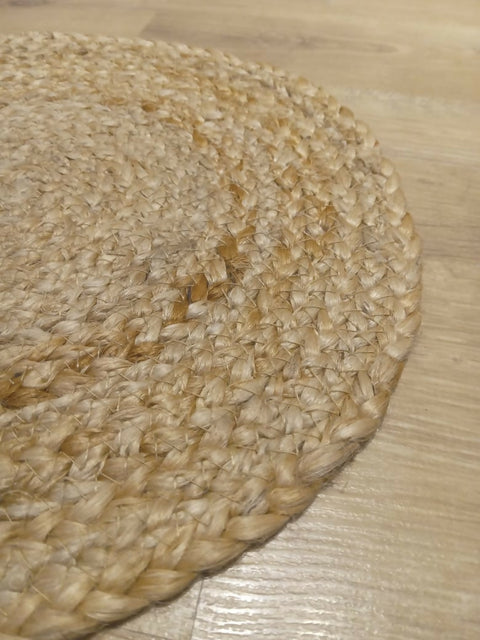 Plain Jute elegant placemats round