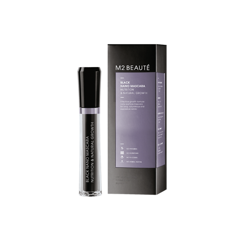 M2 Beaute - Black Nano Mascara Nutrition & Natural Growth