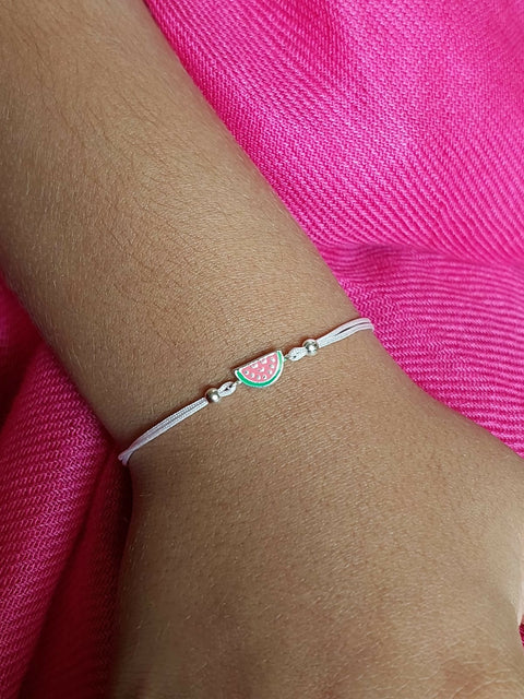 Watermelon Cord Bracelet