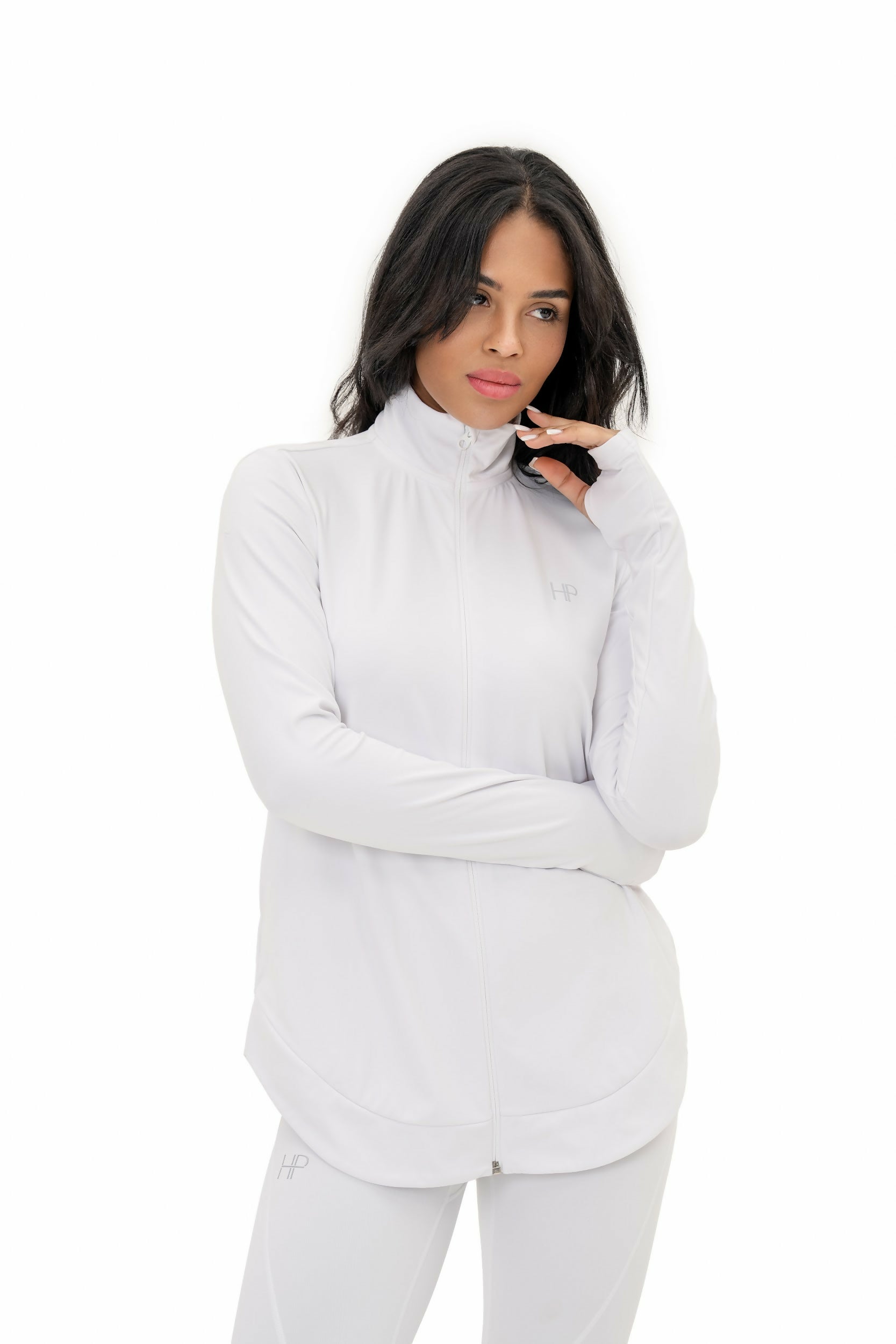 A-line Zipper Jacket - Imen White
