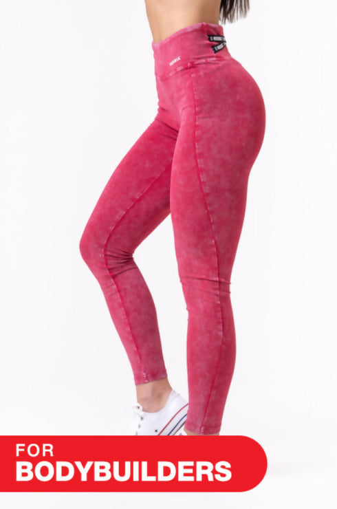 Nebbia x Oplympia Washed High waist leggings Legacy Red