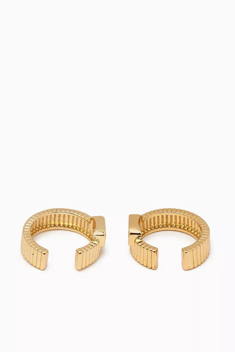 The Francois Ridged Ear Cuff- Gold