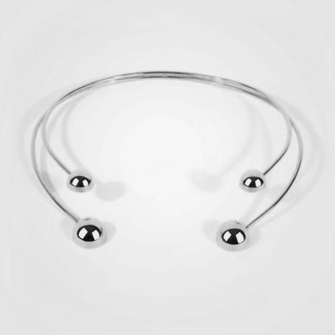 Susarts handmade 22k silver plated chocker necklace