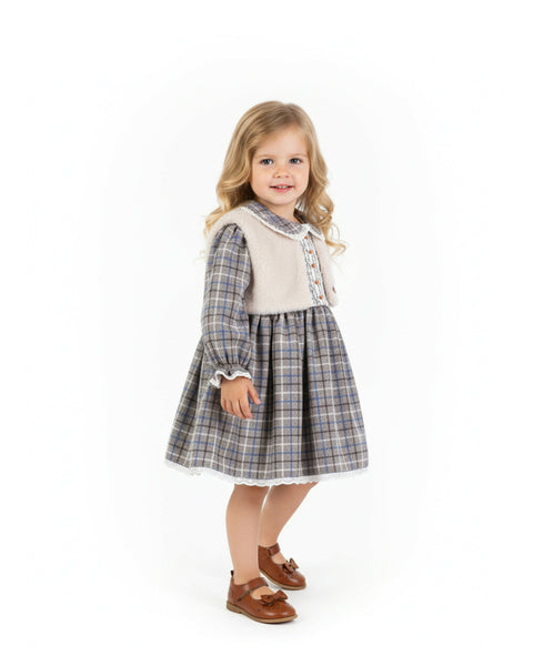 BOMBILI Girls 2-piece set (drees,jacket) - Camel