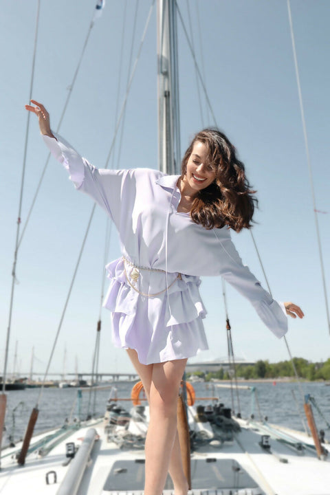 Viscose Dress in Lavender