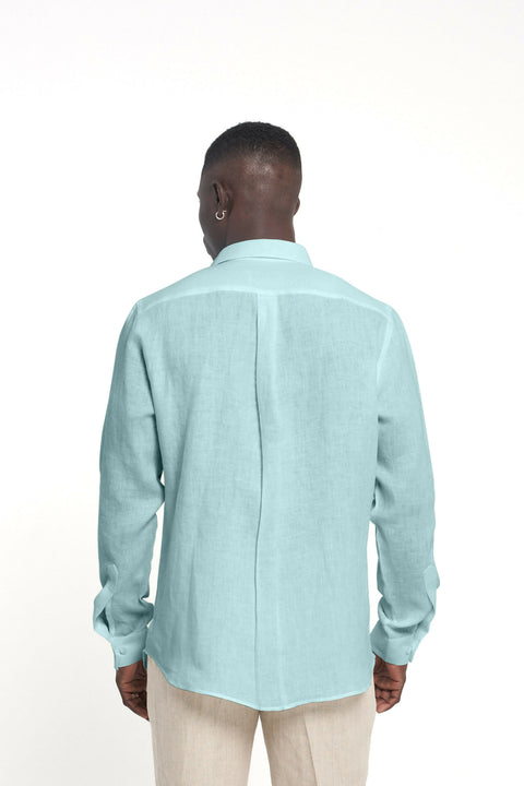 Fira LS Linen Shirt Mint Green