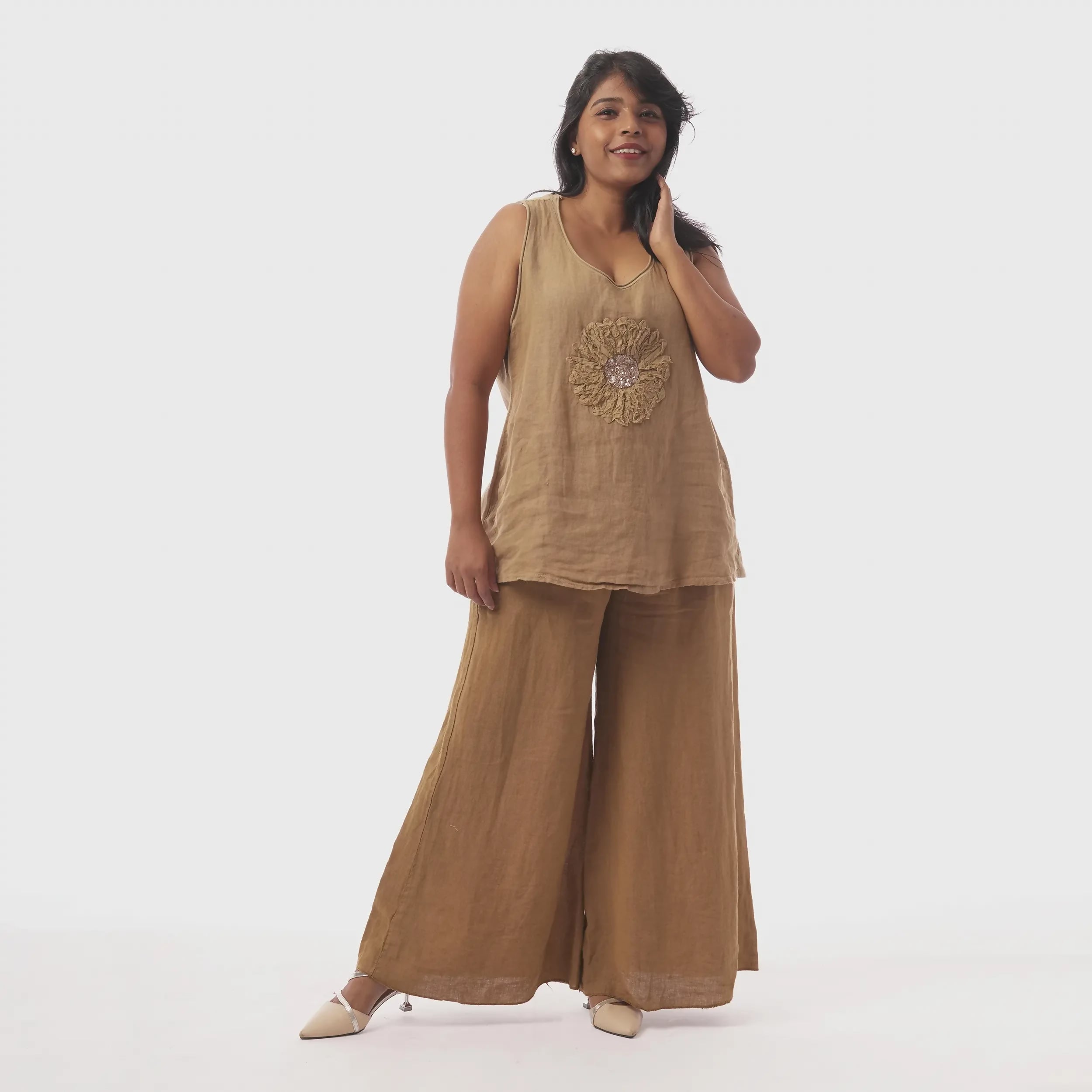 Camel Linen pants