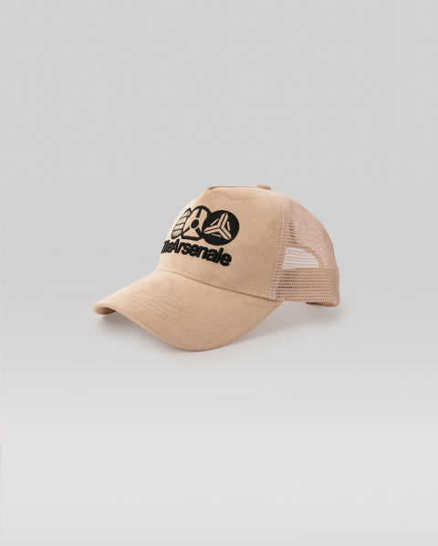 TheArsenale Sand Black Trucker Cap Velvet