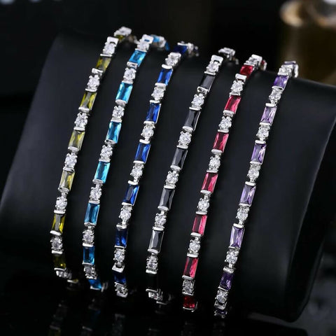 Prismatic Radiance Tennis Bracelet