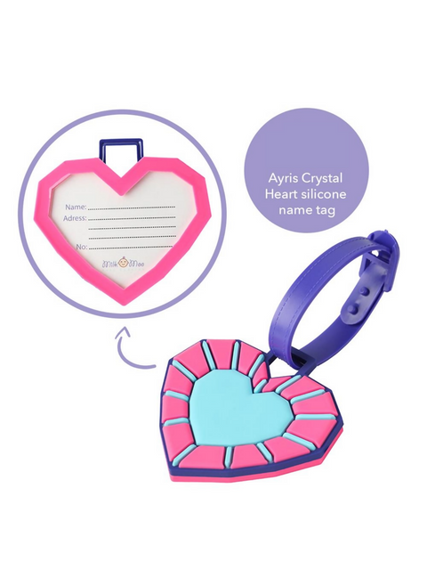 Milk&Moo 18-inch Kids Carry-On Luggage with 360° Glowing Light-Up Wheels, Ayris