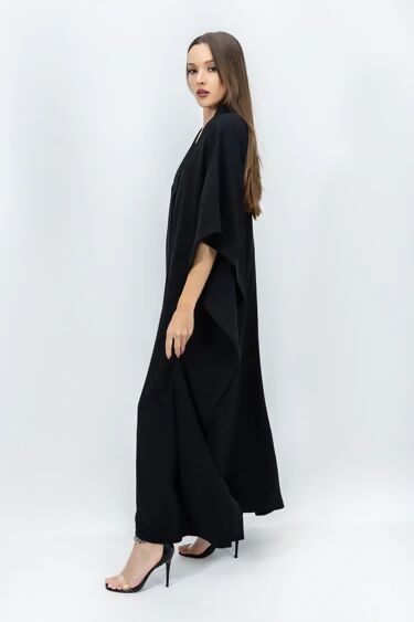 Carmel, Black Kaftan Dress