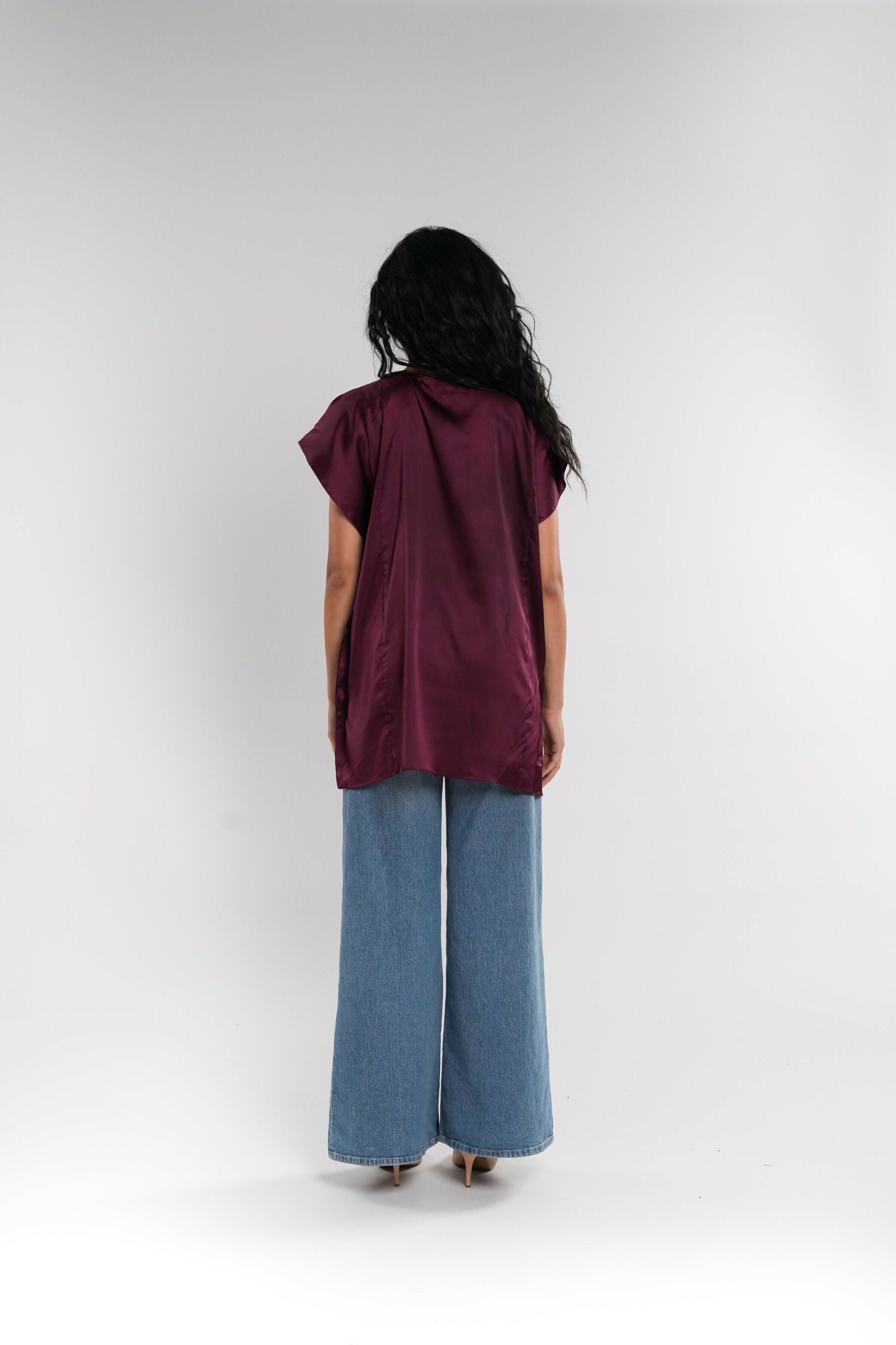 Maroon Embroidered Tunic