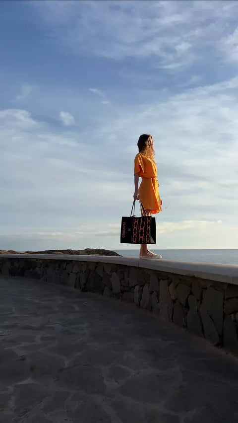 CRISANTA X Limited Edition Shopper Bag with Bold Graphic