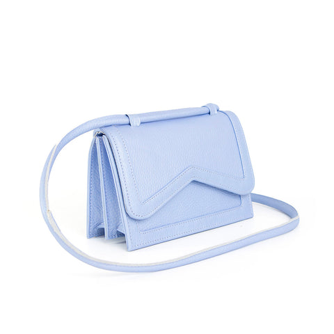 Light Blue Leather Mini Bag LYRA