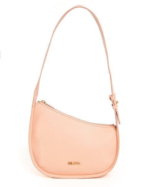 KUK PEACH LEATHER SHOULDER BAG