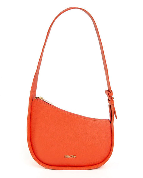 KUK ORANGE LEATHER SHOULDER BAG