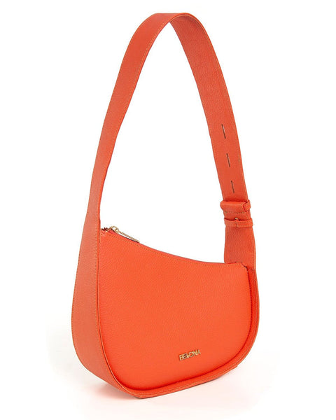 KUK ORANGE LEATHER SHOULDER BAG