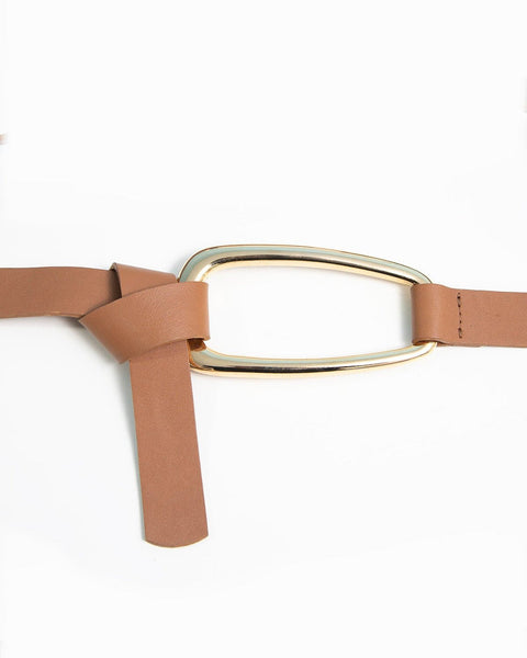 ZITA BROWN LEATHER BELT