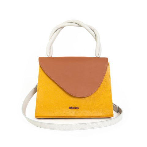 NATURAL LEATHER HANDBAG "URSA"