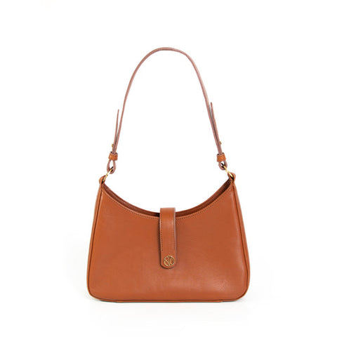 NATURAL LEATHER HANDBAG "ARIA"