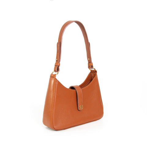 NATURAL LEATHER HANDBAG "ARIA"