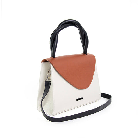 NATURAL LEATHER HANDBAG "URSA"