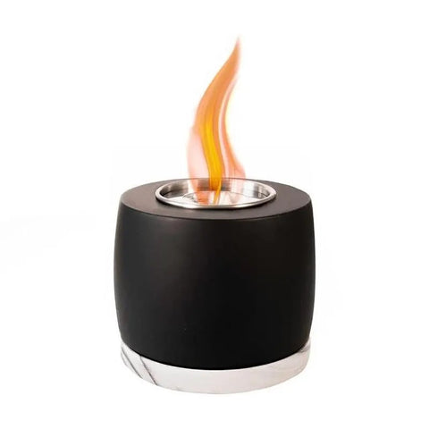 Indoor Outdoor Black Table Top Fire Pit, Portable, Stainless Steel Firebox, Smoke-less, Safe Burning