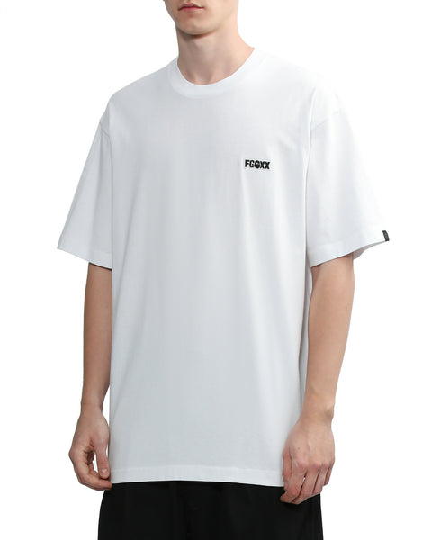 Embroidered Logo White T-shirt in Cotton Jersey