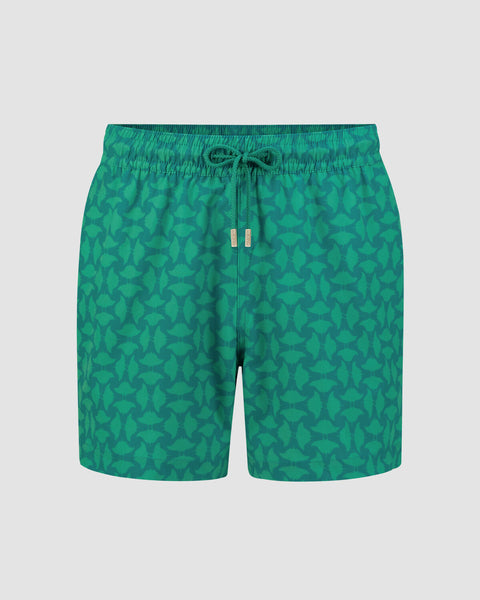 Manta Motif Swim Shorts